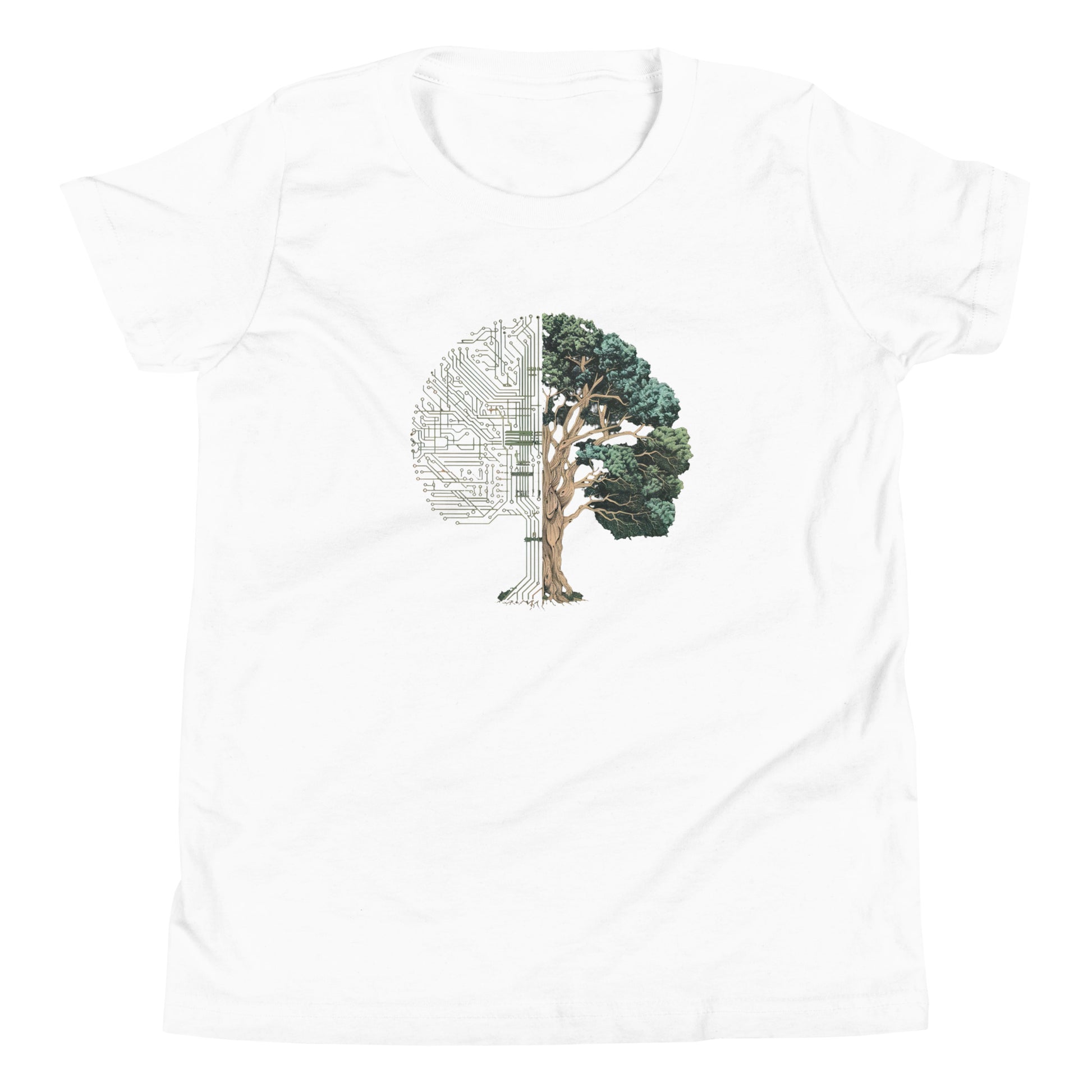 T-shirt québécois "circuit arboricole" pour jeune - blanc