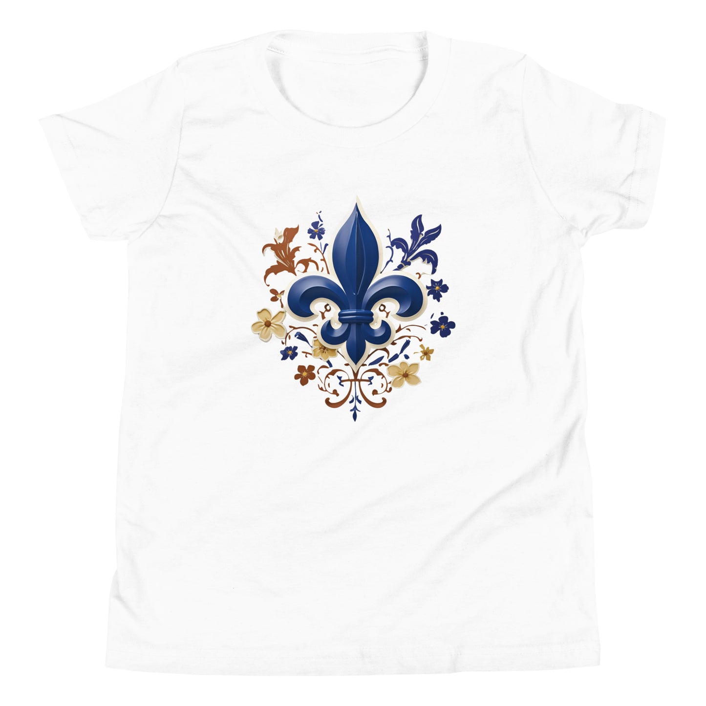 T-shirt québécois "fleurs" pour jeune